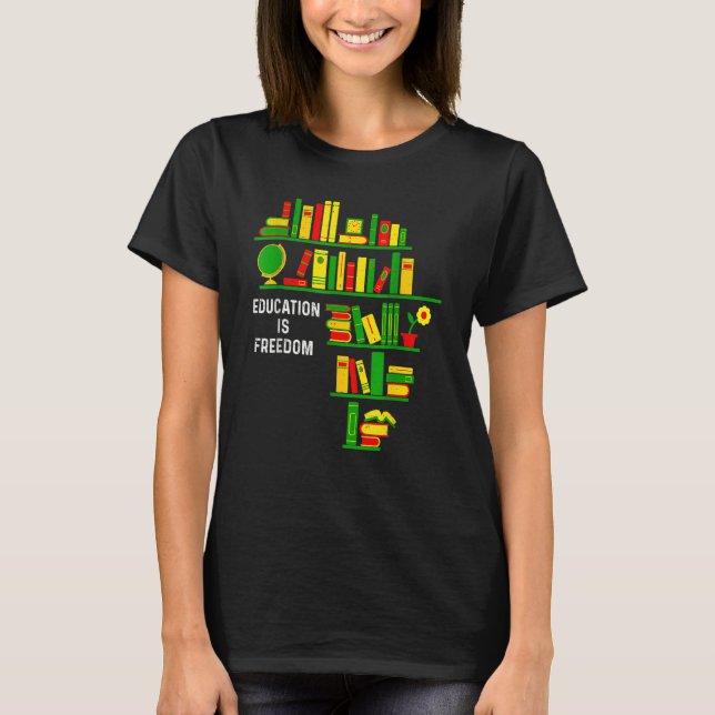 Utbildning är den svarta historien i Bok T Shirt (Framsida)