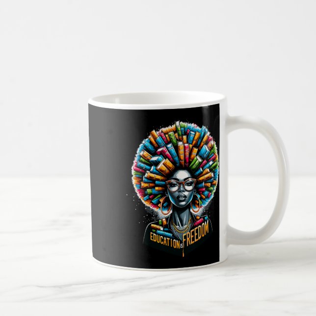 Utbildning är Freedom Black History Månadslärare B Kaffemugg (Höger)