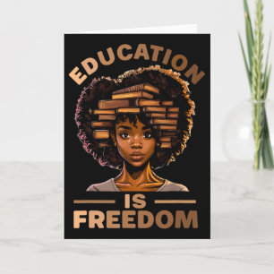 Utbildning Är Frihet Afroamerikansk Svart Histor Kort