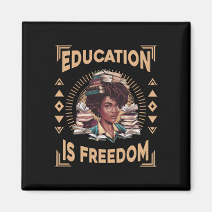 Utbildning Är Frihet Afroamerikansk Svart Histor Magnet