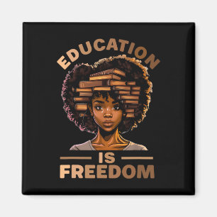 Utbildning Är Frihet Afroamerikansk Svart Histor Magnet