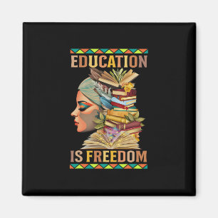 Utbildning Är Frihet Afroamerikansk Svart Histor Magnet