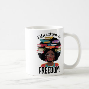 Utbildning Är Frihet Lärare Svarta Historiemånaden Kaffemugg