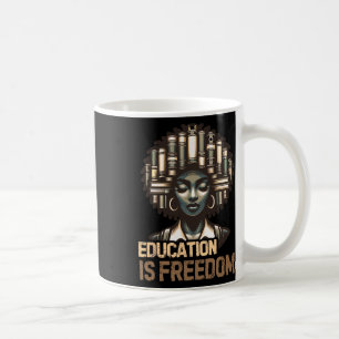 Utbildning Är Frihet Svarta Historikens Månad Svar Kaffemugg