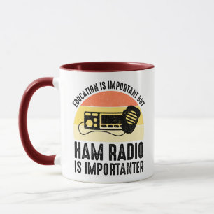 Utbildning är viktig - Ham Radio är viktigt Mugg