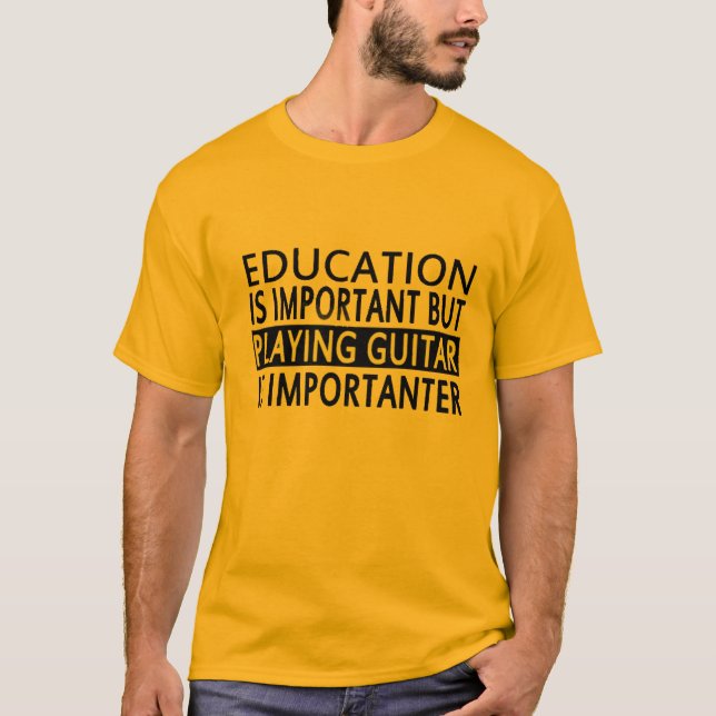 utbildning är viktig, t-shirt (Framsida)