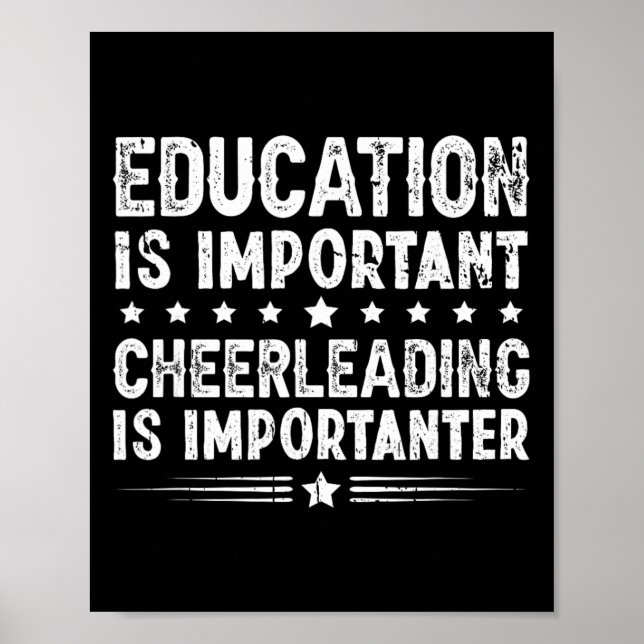 Utbildning är viktigt Cheerleading är viktigare Poster (Framsidan)