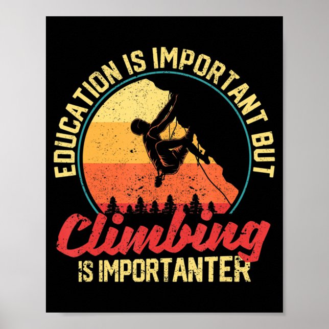 Utbildning är viktigt, men klimatet är viktigt poster (Framsidan)