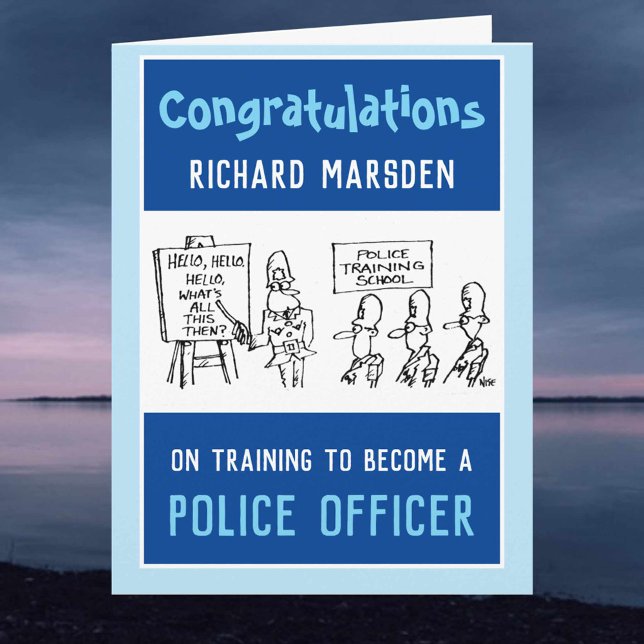 Utbildning för att bli poliskort kort (Skapare uppladdad)