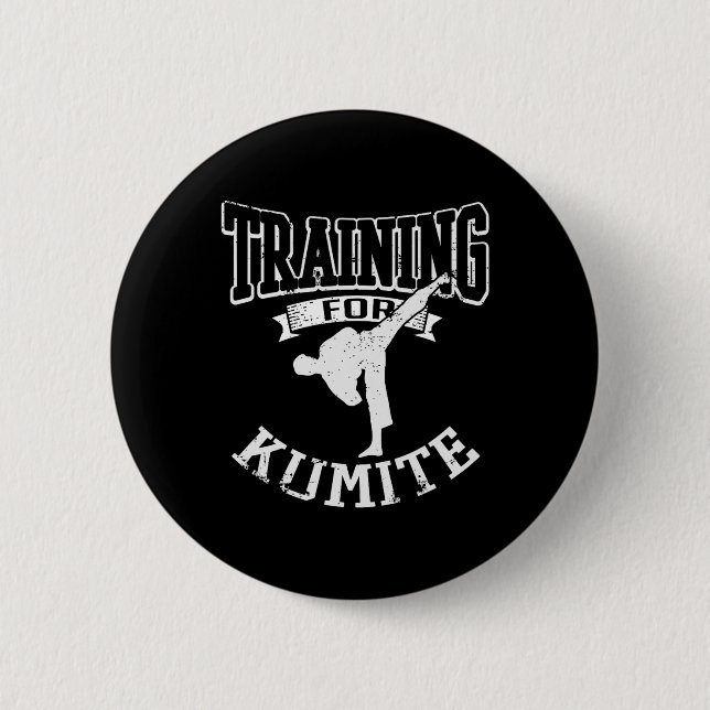 Utbildning för Kumite Mma Karate Taekwondo Martial Knapp (Framsida)