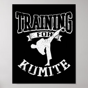 Utbildning för Kumite Mma Karate Taekwondo Martial Poster