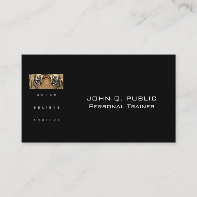 Utbildning för personlig träning av träning av trä visitkort (Framsida)