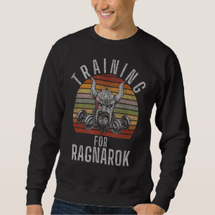 Utbildning för Ragnarok Viking Gym Workout Bodybui Lång Ärmad Tröja