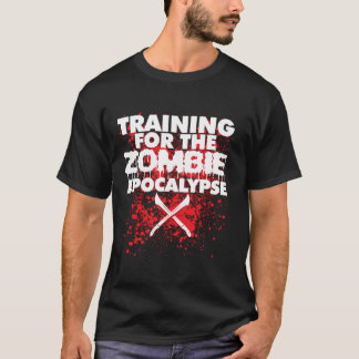 Utbildning för Zombie Apocalypse roligt Zombie Hu T Shirt