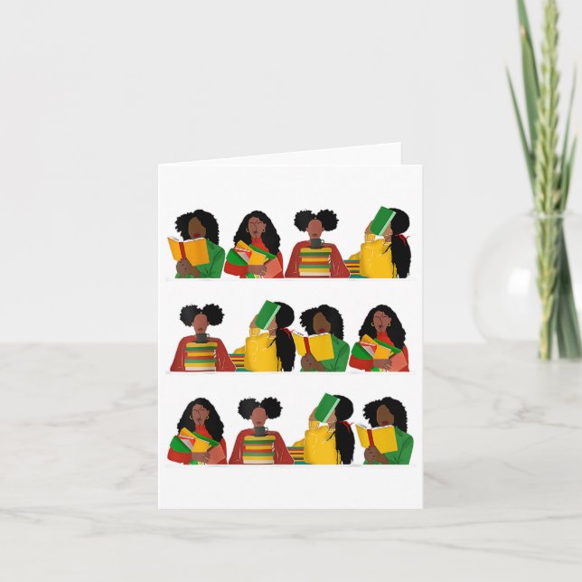 Utbildning: Frihet drottning Melanin Black Women B Kort (Framsida)