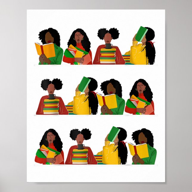 Utbildning: Frihet drottning Melanin Black Women B Poster (Framsidan)