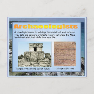 Utbildning, historia, Mayans arkeologi Vykort