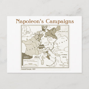 Utbildning, historia, Napoleon, Centraleuropa 1815 Vykort