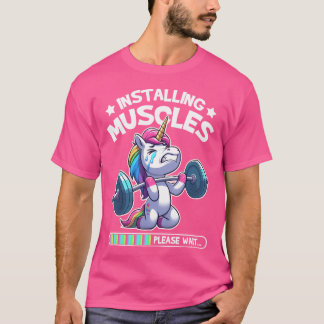 Utbildning i arbetsvikt för Unicorn Gym T Shirt