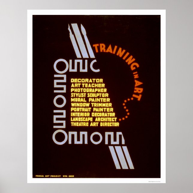 Utbildning i artikel 1937 i WPA Poster (Framsidan)