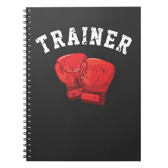 Utbildning i Boxing Trainer Boxer Personal Coach B Anteckningsbok (Framsidan)