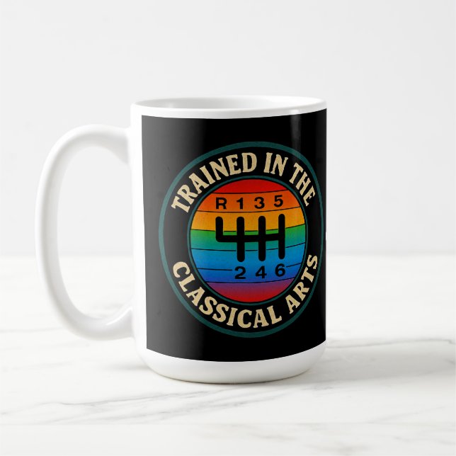 Utbildning i manuell överföring av klassiska konst kaffemugg (Vänster)