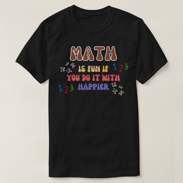 Utbildning i matematik t shirt (Design framsida)