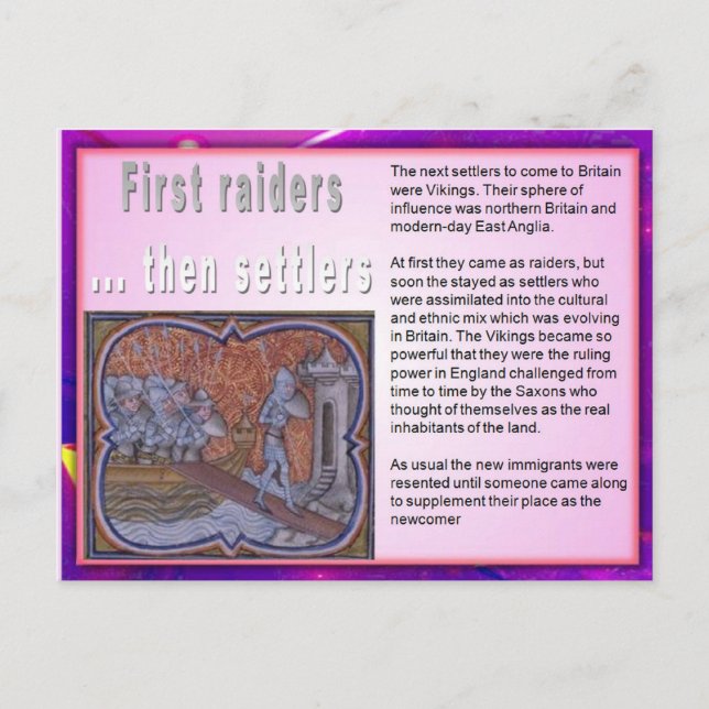 Utbildning, invandring, besök vykort (Framsida)