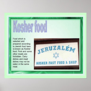 Utbildning, judendom, koshermat poster