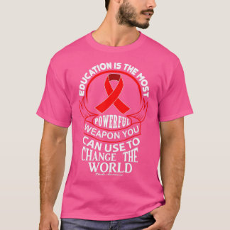 Utbildning kan förändra medvetenheten om hur värld t shirt