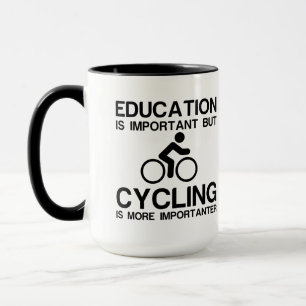 Utbildning och cykling mugg