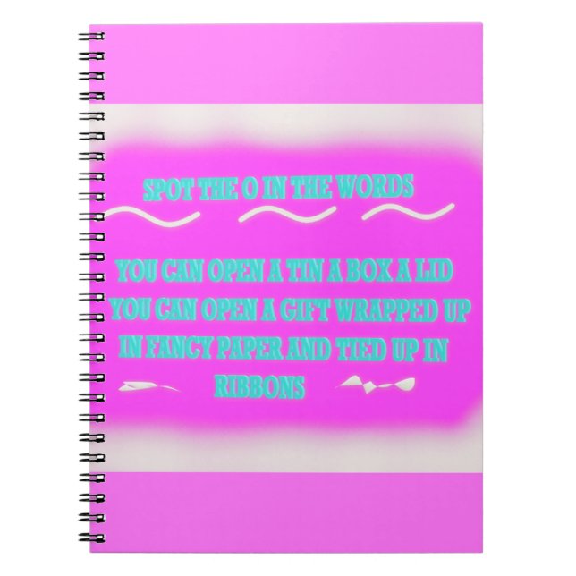 UTBILDNING ORD DESIGN ROSA ANTECKNINGSBOK (Framsidan)