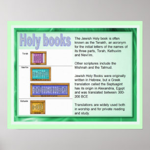 Utbildning, religion, judendom, Heliga Bokar Poster