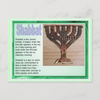 Utbildning, religion, judendom, shabbat vykort