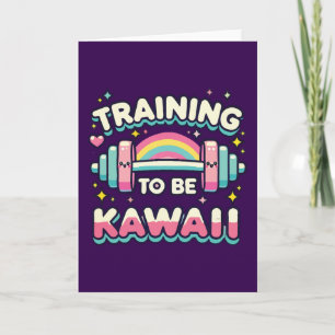 Utbildning till Be Kawaii - Cute Funny Anime Worko Kort