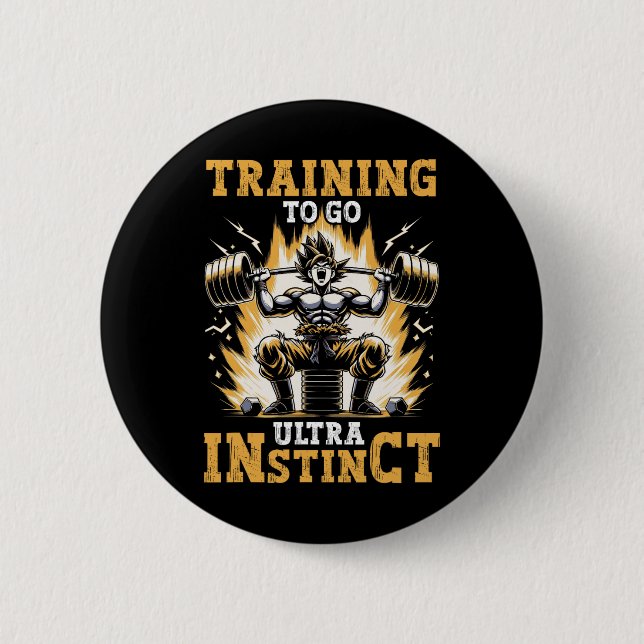 Utbildning till Go Ultra Instinct Gym Weightlift B Knapp (Framsida)