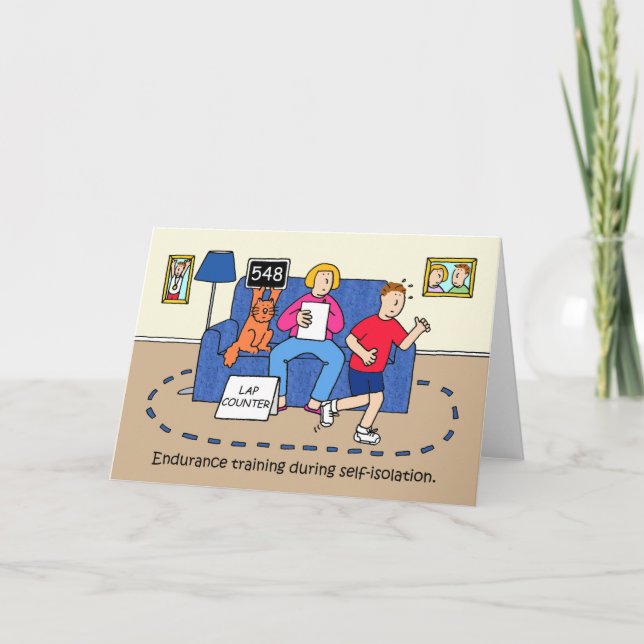 Utbildning under självisolering kort (Framsida)