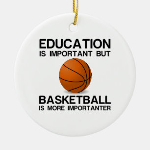 UTBILDNING VIKTIG BASKETBALL VIKTIG JULGRANSPRYDNAD KERAMIK