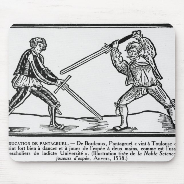 Utbildningen av Pantagruel, illustration Musmatta (Framsidan)
