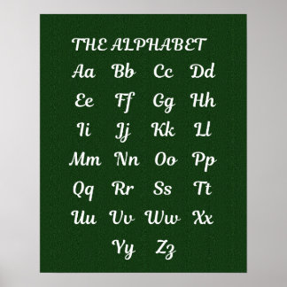 Utbildningsalfabet,brev poster