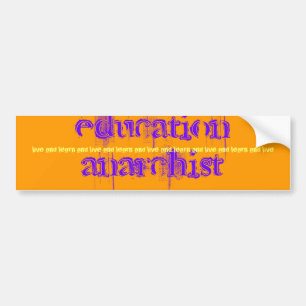 utbildningsanarkist, bildekal
