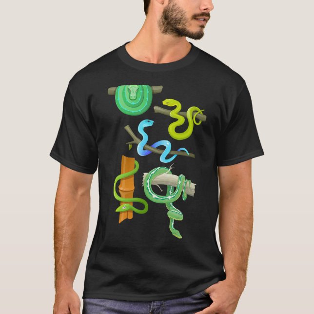 Utbildningsarter och slag av ormar 17 t shirt (Framsida)