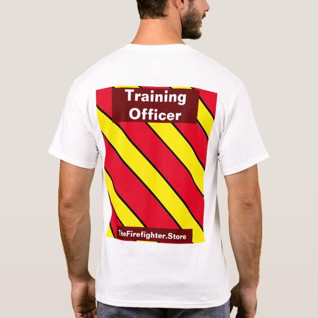 Utbildningsassistent Flames Red/Gult T-Shirt (Baksida)