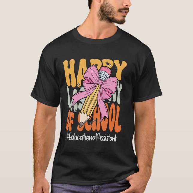 Utbildningsassistent Glad Sista Skoldagen Coq T Shirt (Framsida)