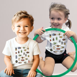 Utbildningsbar T-Shirt för Småbarn med Vattenfärgs