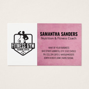 Utbildningscenter för Fitness Gym   Personlig trän Visitkort