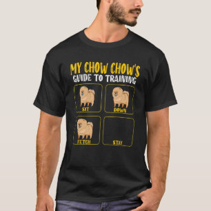 utbildningsguide för chow chow hund pappa hundar t shirt