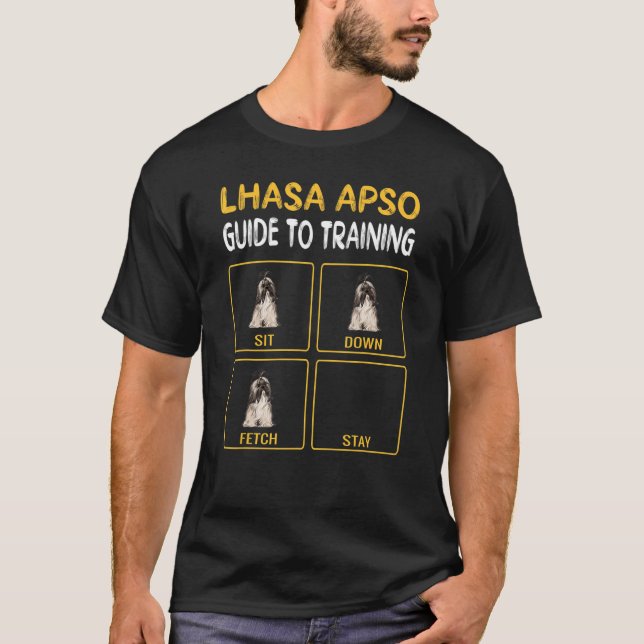 Utbildningsguide för Lhasa Apsos Hund T Shirt (Framsida)