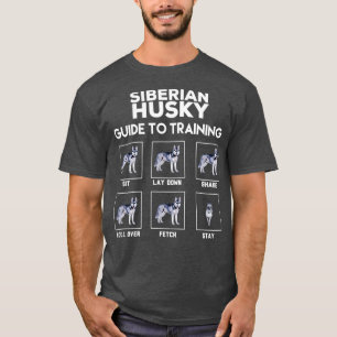 Utbildningsguide i siberian husky  t shirt