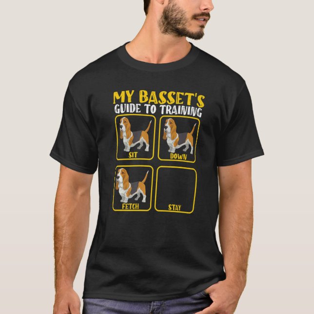 utbildningshandbok för BASAL (basset hund-hasset) T Shirt (Framsida)